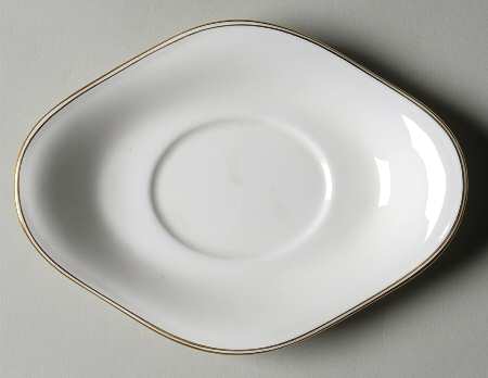 Doric (Gold Trim) Underplate for Gravy Boat