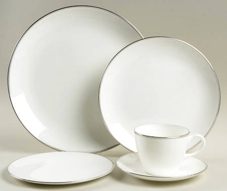 Doric (Platinum Trim) 5 Piece Place Setting