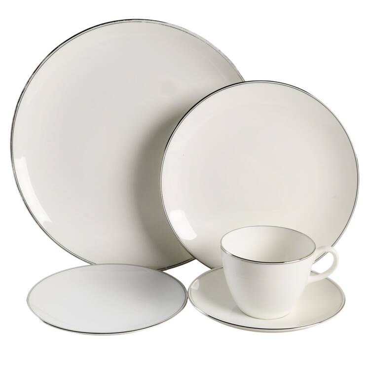 Doric (Platinum Trim) 40  Piece Estate Set by Wedgwood