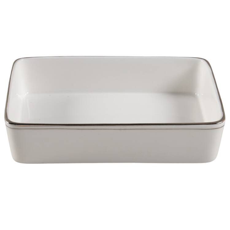 Doric (Platinum Trim) Cigarette Box No Lid