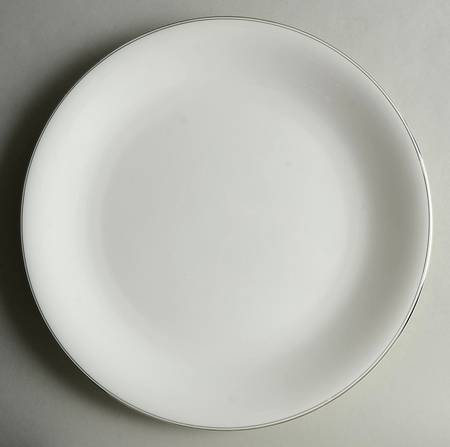 Doric (Platinum Trim) 13" Chop Plate (Round Platter)