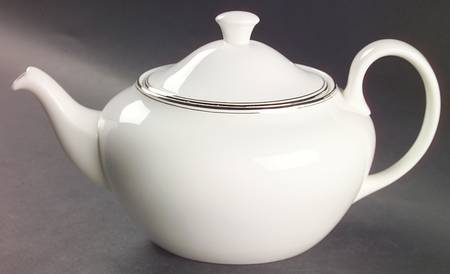 Doric (Platinum Trim) Teapot & Lid