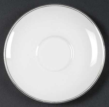 Doric (Platinum Trim) Saucer for Cream Soup Bowl