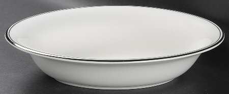 Doric (Platinum Trim) 10" Oval Vegetable Bowl