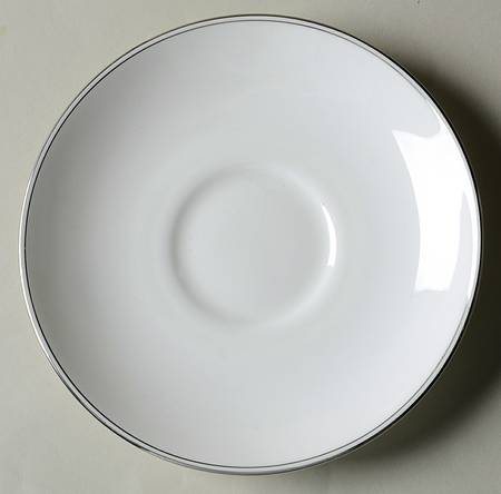 Doric (Platinum Trim) Saucer for Flat Cup