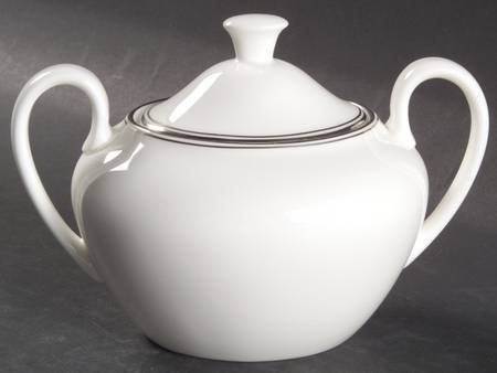 Doric (Platinum Trim) Sugar Bowl & Lid
