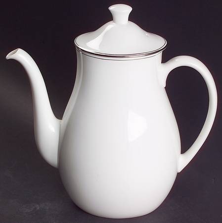 Doric (Platinum Trim) Coffee Pot & Lid