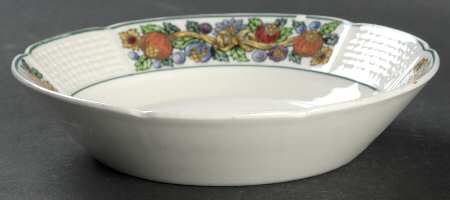 Dover (Scallop, Green Trim) Fruit/Dessert (Sauce) Bowl