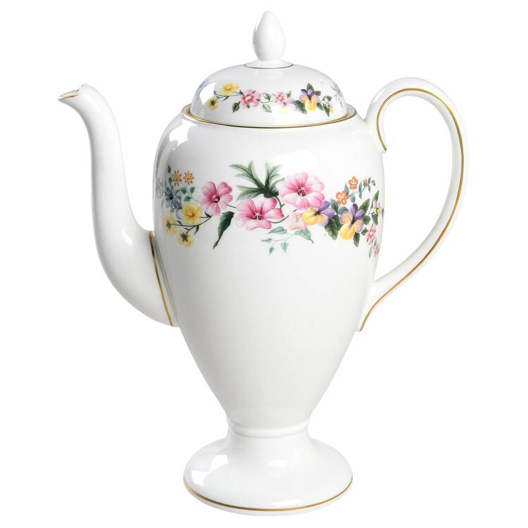 Downland (Gold Trim) Coffee Pot & Lid