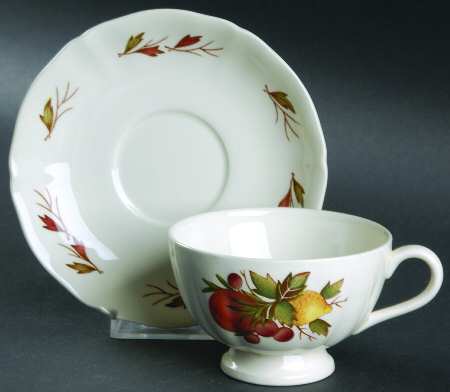 Drury Lane Footed Cup & Saucer Set