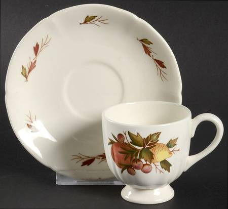 Drury Lane Footed Demitasse Cup & Saucer Set