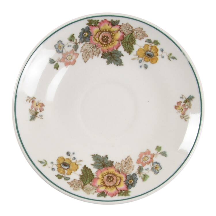 Eastern Flowers Saucer for Demitasse Cup