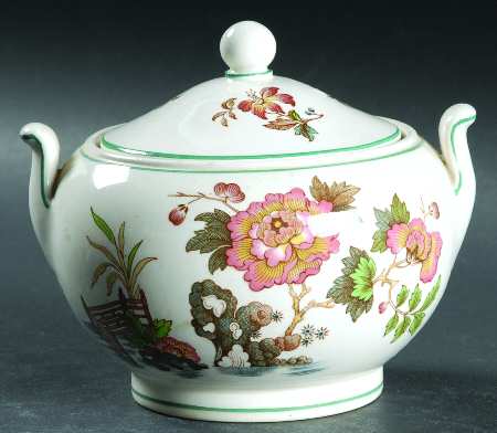 Eastern Flowers 146 Shape Sugar Bowl & Lid