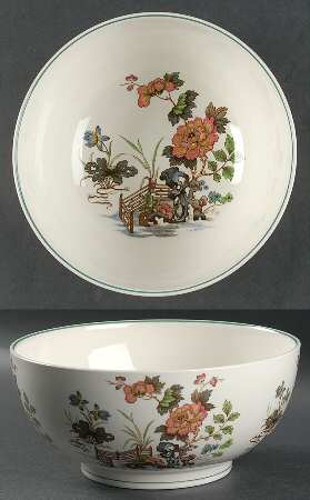 Eastern Flowers 9" Salad Serving Bowl