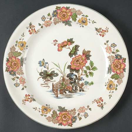Eastern Flowers 12" Chop Plate (Round Platter)