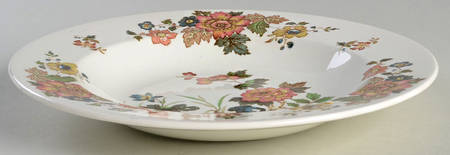Eastern Flowers Large Rim Soup Bowl