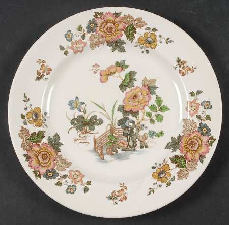 Eastern Flowers Salad Plate