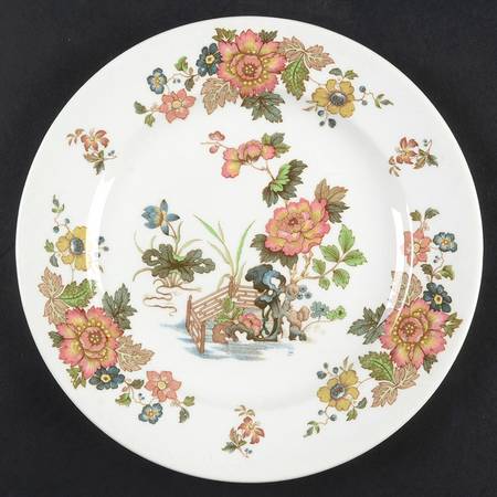 Eastern Flowers Luncheon Plate