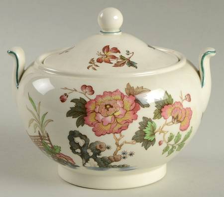 Eastern Flowers Sugar Bowl & Lid