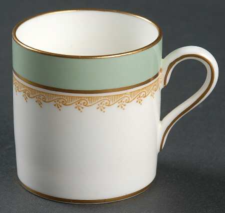 Eccles Bead Celadon Flat Demitasse Cup