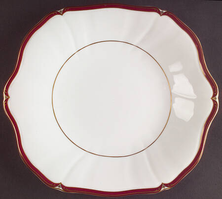 Empress Ruby Square Handled Cake Plate