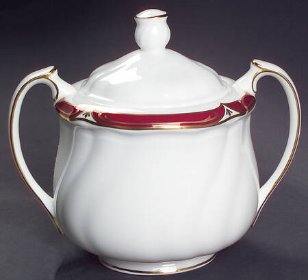 Empress Ruby Sugar Bowl & Lid