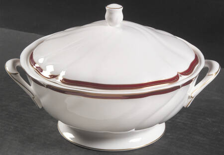 Empress Ruby Round Covered Vegetable