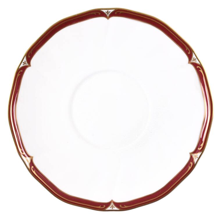 Empress Ruby Saucer for Cream Soup Bowl