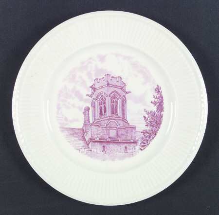 Emma Willard School Pink Dinner Plate