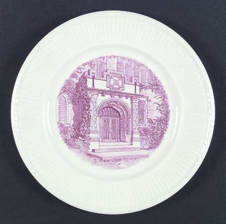 Emma Willard School Pink Dinner Plate