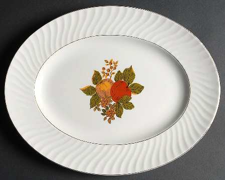 English Harvest 14" Oval Serving Platter