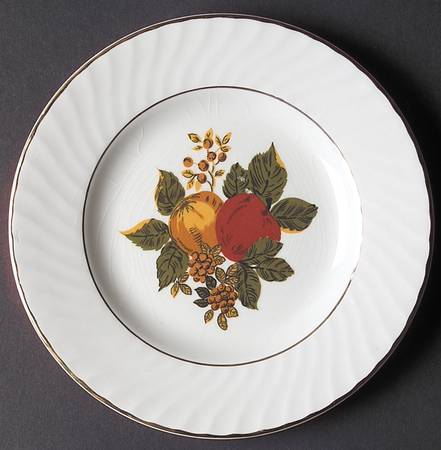 English Harvest Salad Plate
