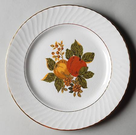 English Harvest Luncheon Plate