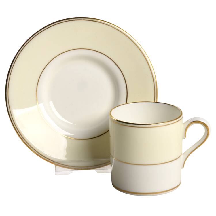Essex Bond Shape Demitasse Cup and Saucer Set