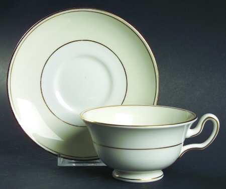 Essex Footed Cup & Saucer Set