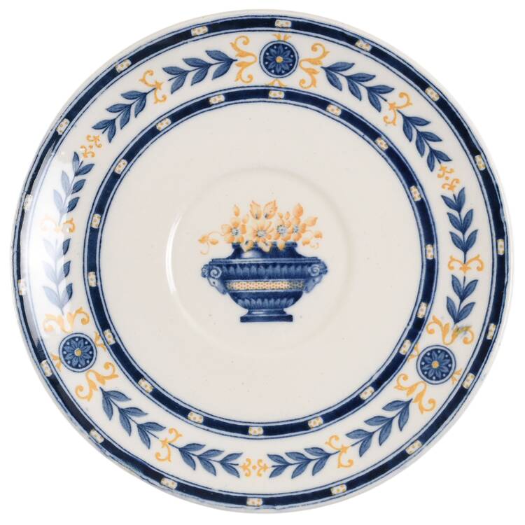 The Etruria (Blue Laurel) Saucer