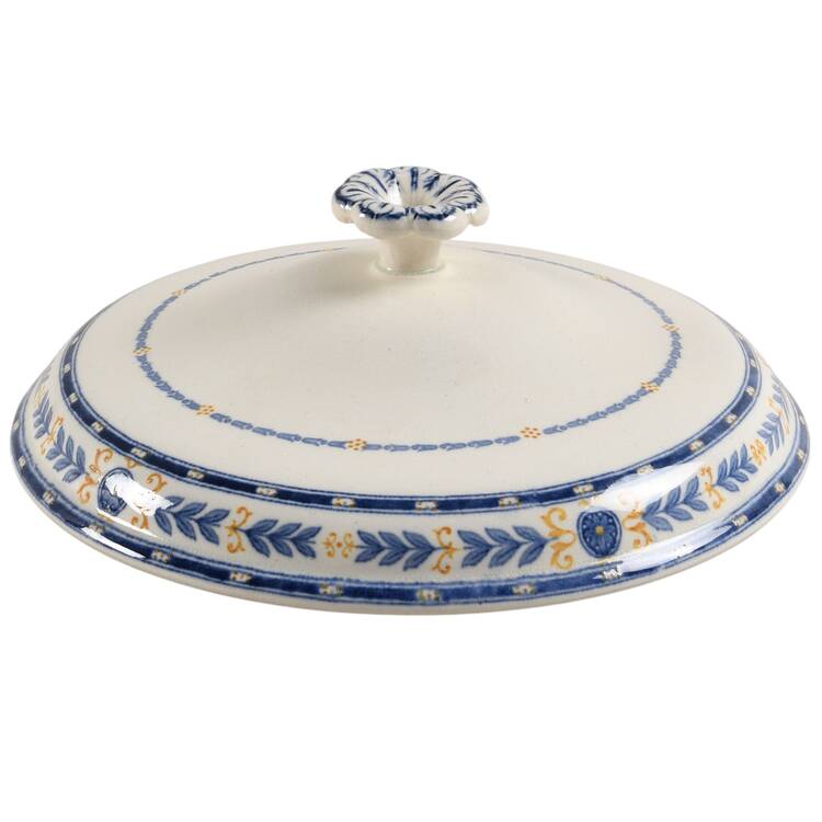 The Etruria (Blue Laurel) Lid for Round Vegetable
