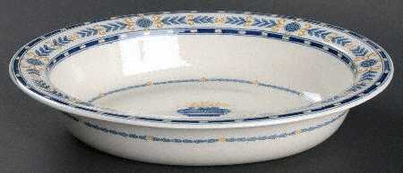 The Etruria (Blue Laurel) 9" Oval Vegetable Bowl