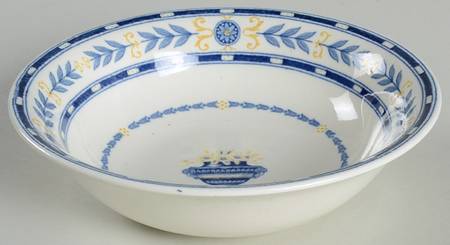 The Etruria (Blue Laurel) Coupe Cereal Bowl