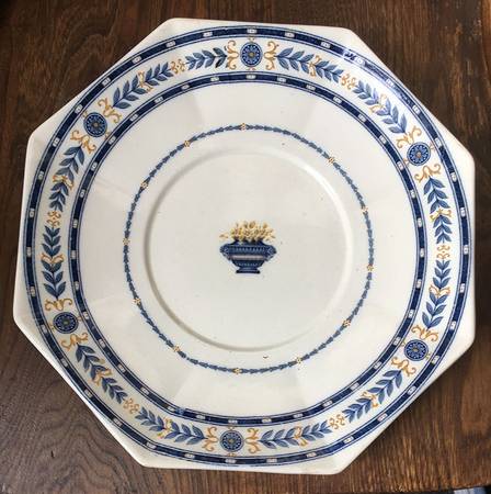 The Etruria (Blue Laurel) 3 1/4"-3 7/8" Chip & Dip/Veg Set 2 Pce (DP/FR) HC