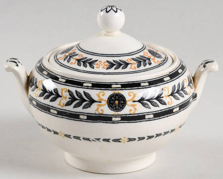 The Etruria (Black Laurel) Mini Sugar Bowl & Lid