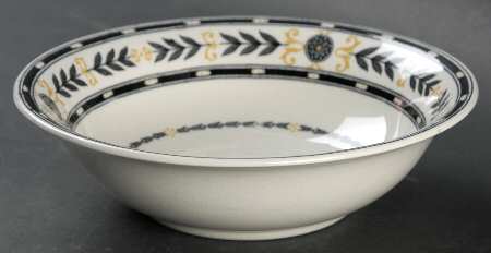 The Etruria (Black Laurel) Coupe Cereal Bowl