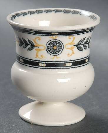 The Etruria (Black Laurel) Single Egg Cup