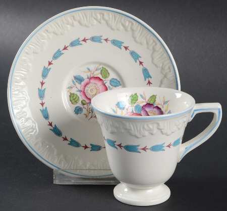 Evenlode Footed Demitasse Cup & Saucer Set