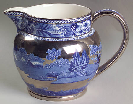 Fallow Deer Blue (Platinum Trim) 20 Oz Pitcher