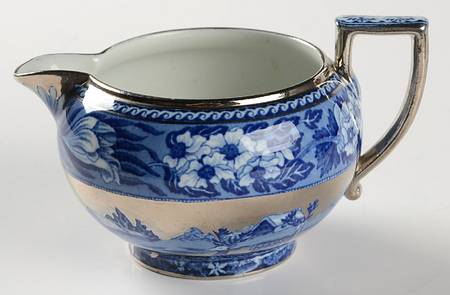 Fallow Deer Blue (Platinum Trim) Creamer