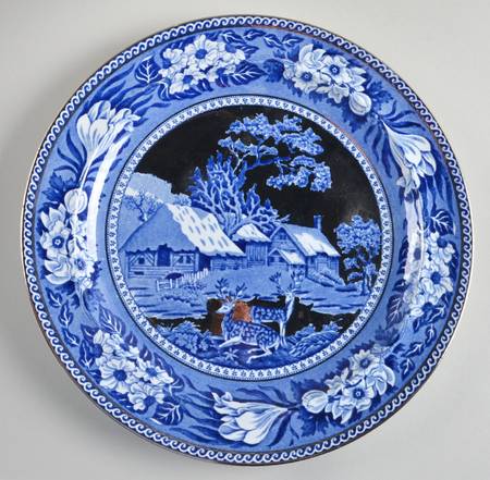 Fallow Deer Blue (Platinum Trim) by Wedgwood