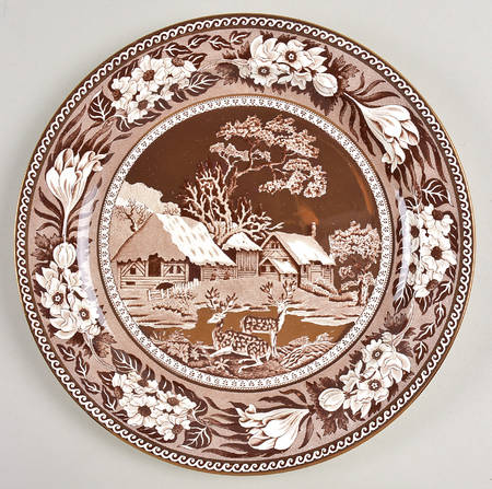 Fallow Deer Brown (Gold Trim) by Wedgwood