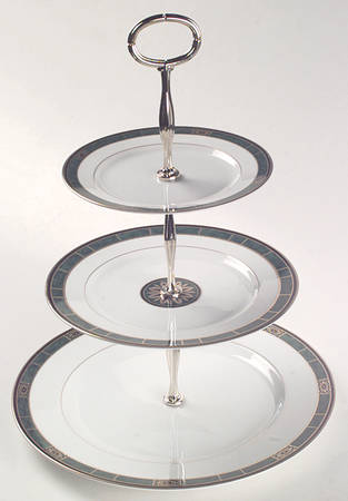 Fairfield 13 7/8"-14 1/4" 3-Tiered Serving Tray(DP,SP,BB) HC