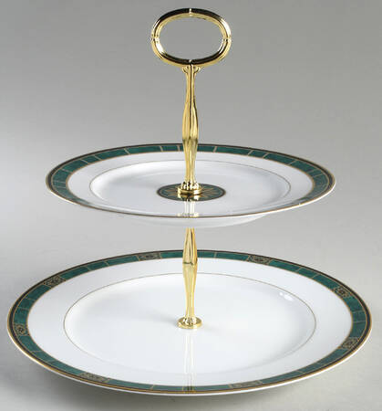 Fairfield 6 5/8"-10"  2 Tiered Serving Tray (Dp, Sp) HC